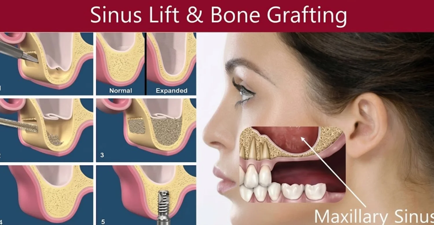 Bone graft vs sinus lift comparison for dental implants